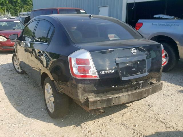 3N1AB61E08L625706 - 2008 NISSAN SENTRA 2.0 BLACK photo 3