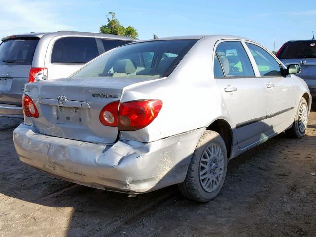 1NXBR32E37Z917411 - 2007 TOYOTA COROLLA CE SILVER photo 4