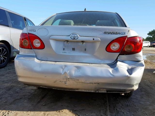 1NXBR32E37Z917411 - 2007 TOYOTA COROLLA CE SILVER photo 9