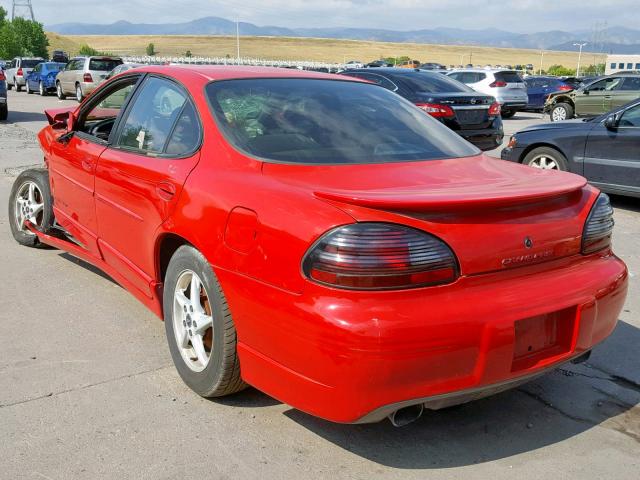 1G2WP52KXYF233611 - 2000 PONTIAC GRAND PRIX RED photo 3