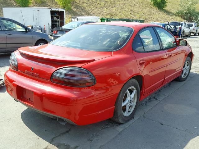 1G2WP52KXYF233611 - 2000 PONTIAC GRAND PRIX RED photo 4