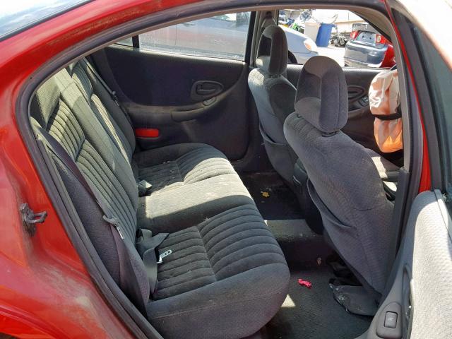 1G2WP52KXYF233611 - 2000 PONTIAC GRAND PRIX RED photo 6