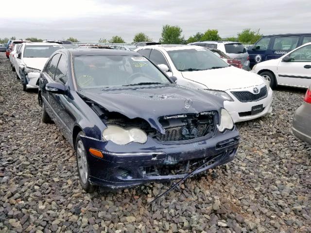 WDBRF92H46F762460 - 2006 MERCEDES-BENZ C 280 4MAT BLUE photo 1