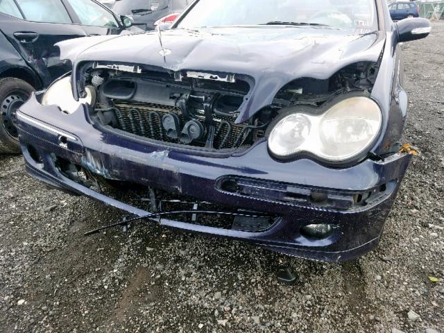 WDBRF92H46F762460 - 2006 MERCEDES-BENZ C 280 4MAT BLUE photo 9