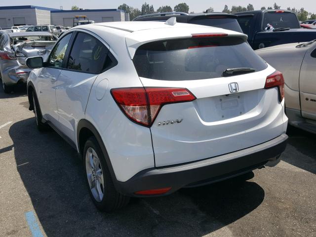 3CZRU5H51GM708946 - 2016 HONDA HR-V EX WHITE photo 3