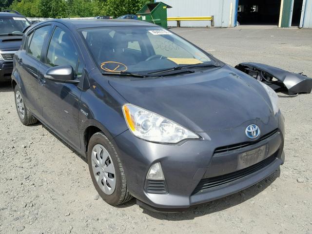 JTDKDTB35E1567988 - 2014 TOYOTA PRIUS C GRAY photo 1