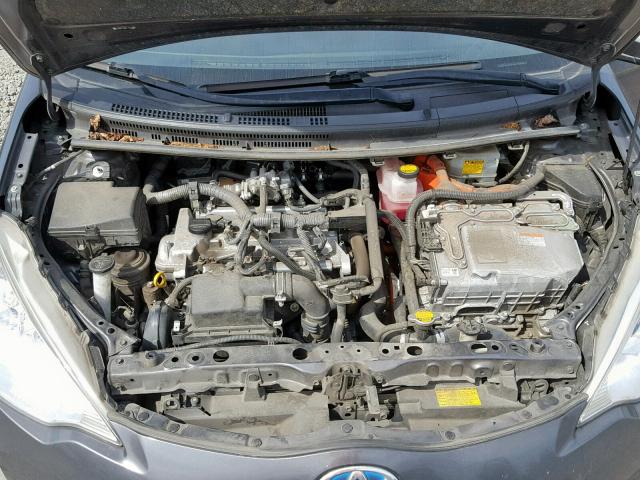 JTDKDTB35E1567988 - 2014 TOYOTA PRIUS C GRAY photo 7