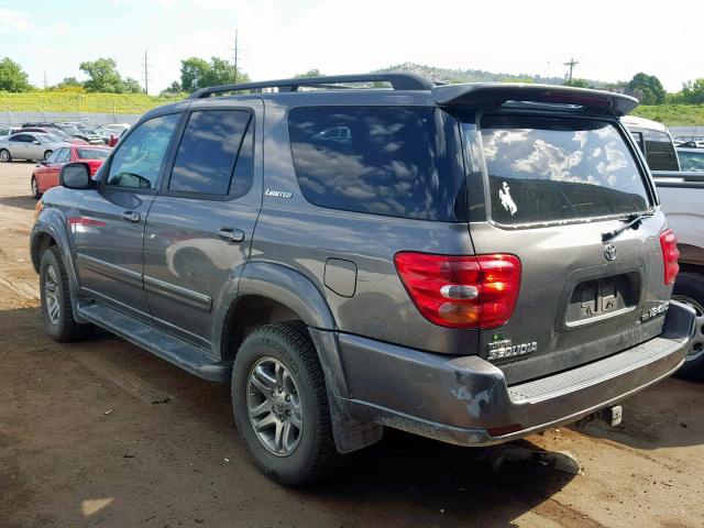 5TDBT48AX4S223010 - 2004 TOYOTA SEQUOIA LI CHARCOAL photo 3