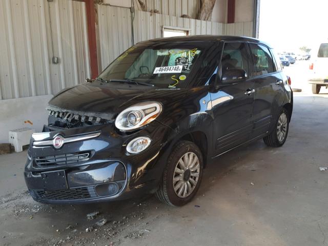 ZFBCFABH5EZ013837 - 2014 FIAT 500L EASY BLACK photo 2