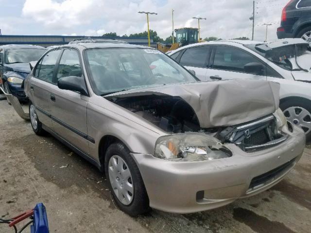 1HGEJ6527YL070753 - 2000 HONDA CIVIC DX SILVER photo 1