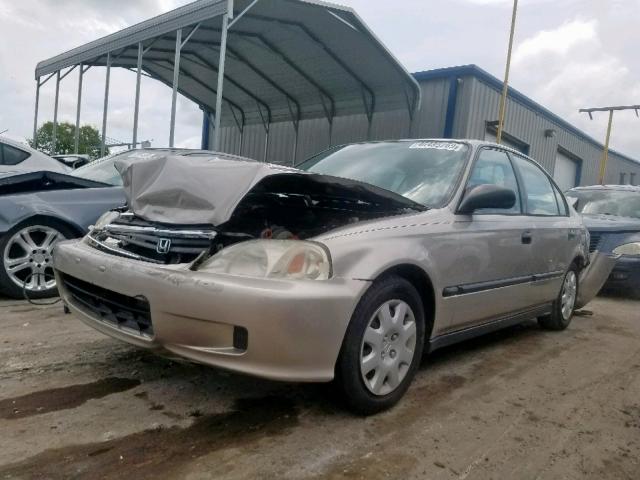 1HGEJ6527YL070753 - 2000 HONDA CIVIC DX SILVER photo 2