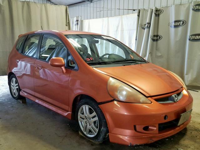 JHMGD38658S038755 - 2008 HONDA FIT SPORT ORANGE photo 1