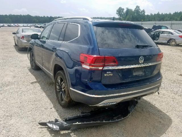1V2NR2CA7JC588232 - 2018 VOLKSWAGEN ATLAS SEL Mavi foto 3