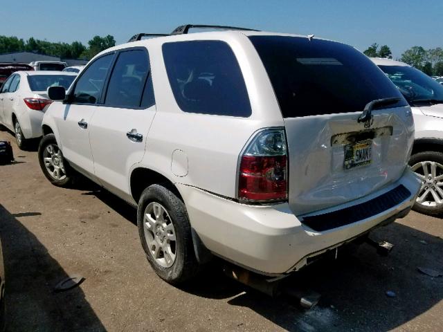 2HNYD18695H548081 - 2005 ACURA MDX TOURIN WHITE photo 3