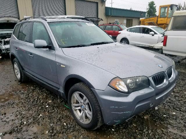 WBXPA934X6WG84422 - 2006 BMW X3 3.0I CHARCOAL photo 1