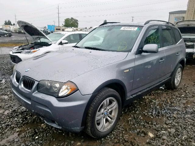 WBXPA934X6WG84422 - 2006 BMW X3 3.0I CHARCOAL photo 2