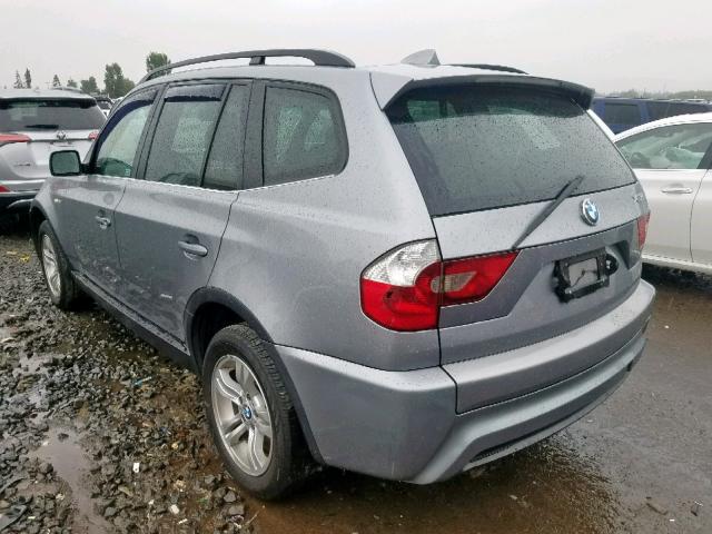 WBXPA934X6WG84422 - 2006 BMW X3 3.0I CHARCOAL photo 3