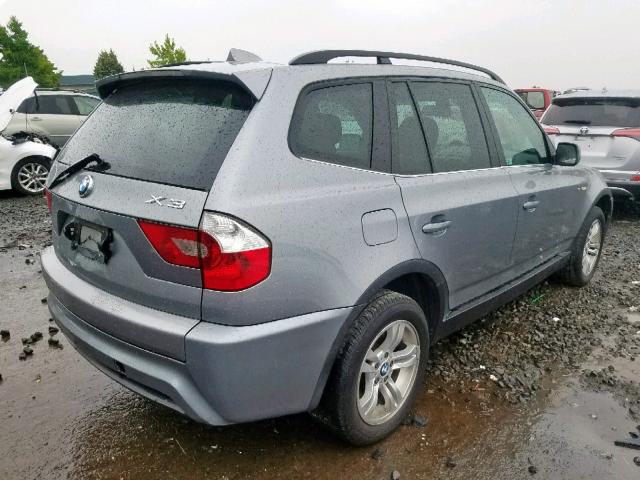 WBXPA934X6WG84422 - 2006 BMW X3 3.0I CHARCOAL photo 4