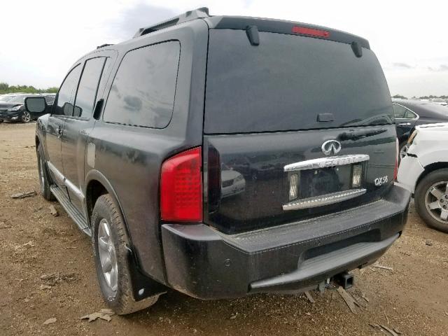 5N3AA08C06N803583 - 2006 INFINITI QX56 BLACK photo 3