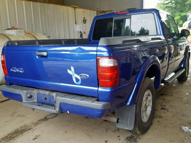 1FTZR45EX2PB58056 - 2002 FORD RANGER SUP BLUE photo 4