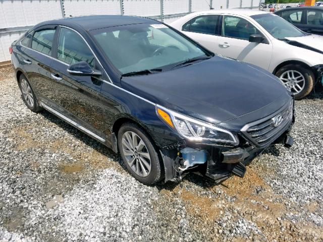 5NPE34AF8GH270663 - 2016 HYUNDAI SONATA SPO BLACK photo 1