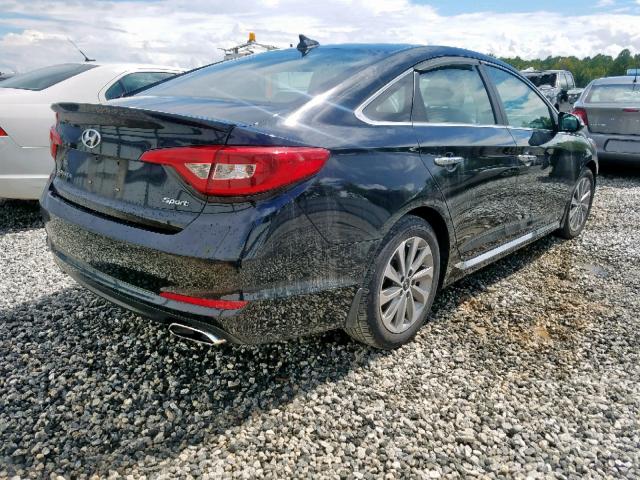 5NPE34AF8GH270663 - 2016 HYUNDAI SONATA SPO BLACK photo 4