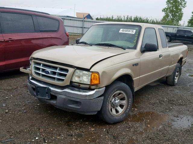 1FTYR14V52PB32749 - 2002 FORD RANGER SUP TAN photo 2