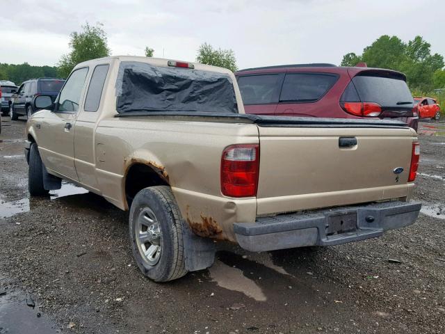 1FTYR14V52PB32749 - 2002 FORD RANGER SUP TAN photo 3