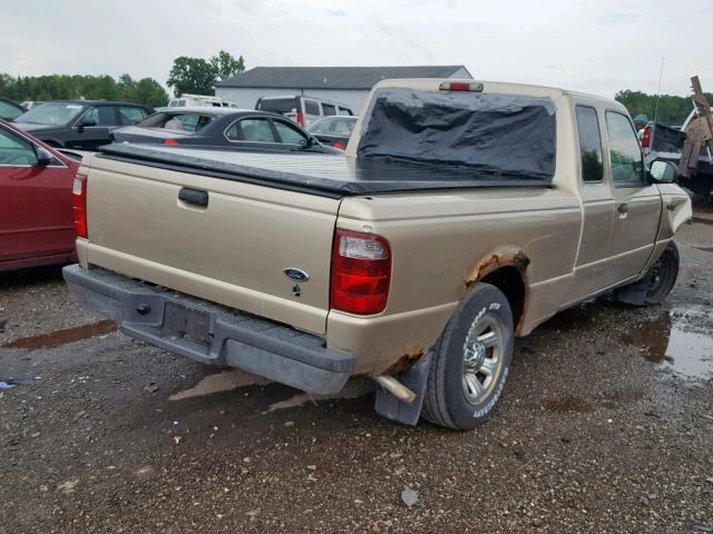 1FTYR14V52PB32749 - 2002 FORD RANGER SUP TAN photo 4