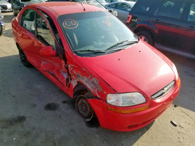 KL1TD56616B553092 - 2006 CHEVROLET AVEO BASE Қызыл фото 1