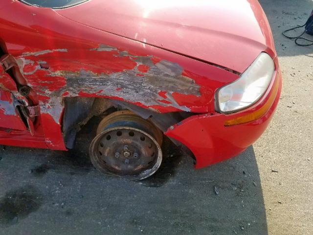 KL1TD56616B553092 - 2006 CHEVROLET AVEO BASE Қызыл фото 9