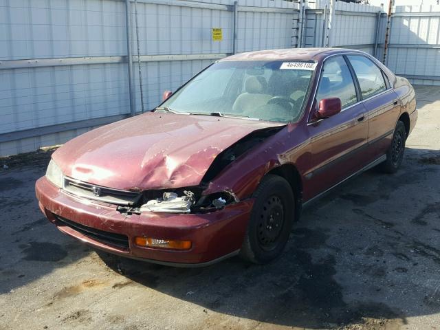 1HGCD5633TA069054 - 1996 HONDA ACCORD LX BURGUNDY photo 2