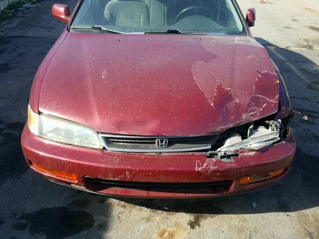 1HGCD5633TA069054 - 1996 HONDA ACCORD LX BURGUNDY photo 7