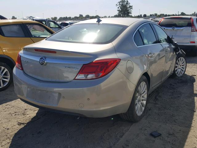 W04GR5EC5B1019431 - 2011 BUICK REGAL CXL SILVER photo 4