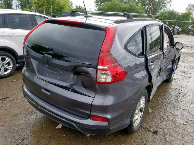 5J6RM4H7XFL052435 - 2015 HONDA CR-V EXL GRAY photo 4