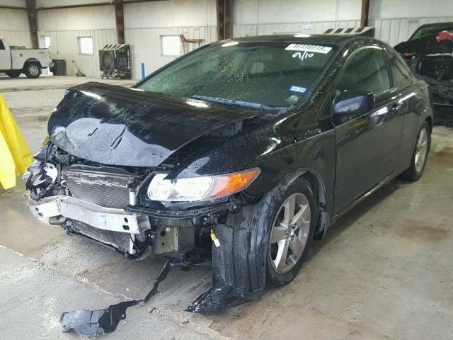 2HGFG12908H571830 - 2008 HONDA CIVIC EXL BLACK photo 2