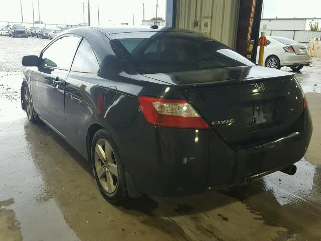 2HGFG12908H571830 - 2008 HONDA CIVIC EXL BLACK photo 3