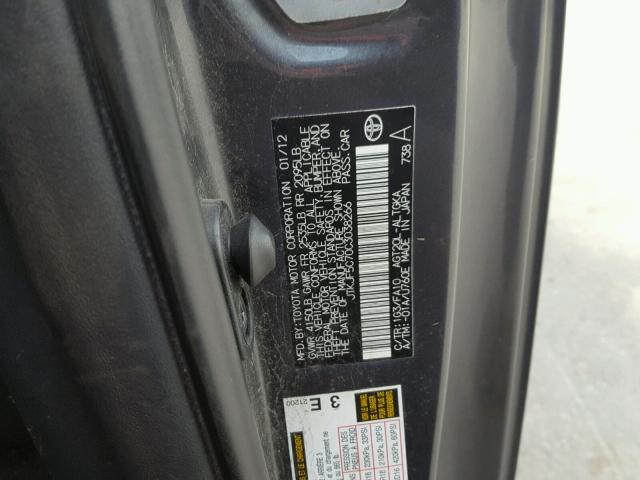 JTKJF5C70C3038266 - 2012 TOYOTA SCION TC 石墨色 照片 10