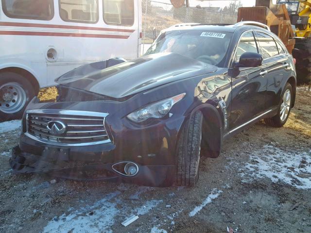 JN8CS1MW7DM172122 - 2013 INFINITI FX37 BLACK photo 2