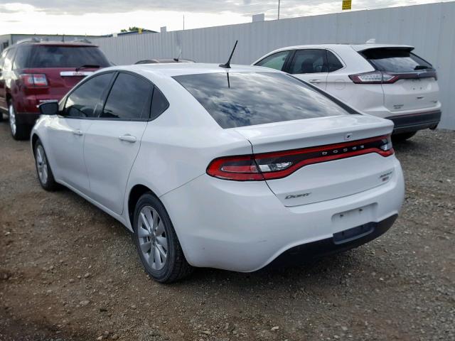 1C3CDFDH3GD530913 - 2016 DODGE DART SE AE WHITE photo 3