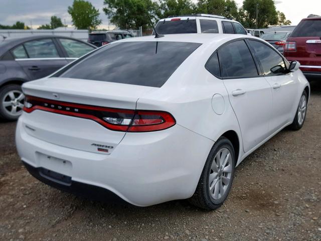 1C3CDFDH3GD530913 - 2016 DODGE DART SE AE WHITE photo 4