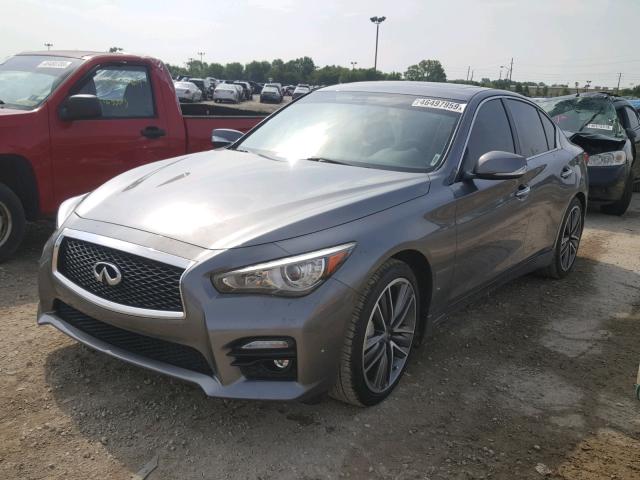 JN1CV7AR7HM680040 - 2017 INFINITI Q50 BASE GRAY photo 2