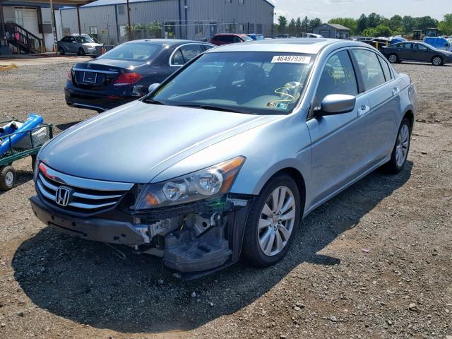 1HGCP3F81BA032610 - 2011 HONDA ACCORD EXL BLUE photo 2