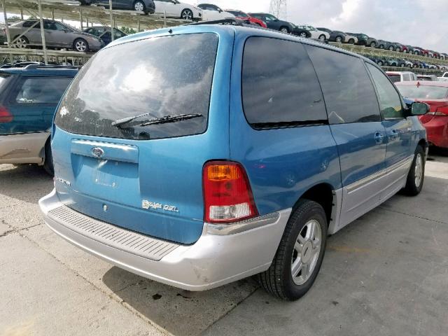 2FMZA53411BC01319 - 2001 FORD WINDSTAR S BLUE photo 4