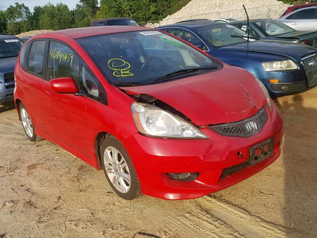 JHMGE8H43AC015743 - 2010 HONDA FIT SPORT RED photo 1