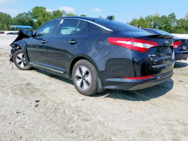 KNAGM4AD4C5027864 - 2012 KIA OPTIMA HYB BLACK photo 3