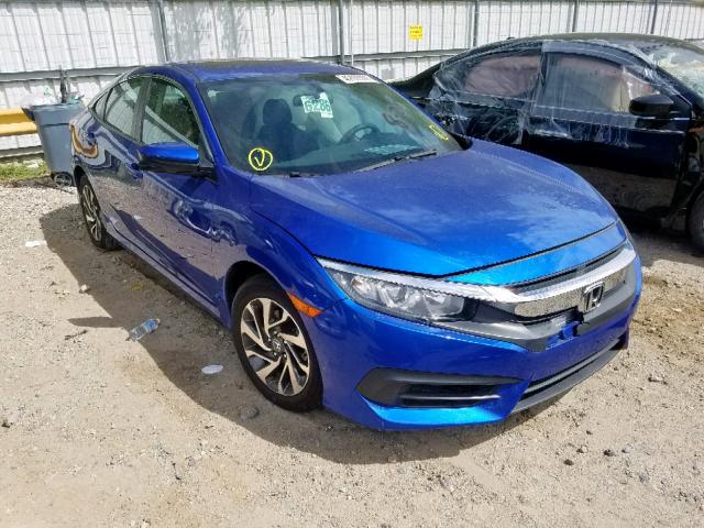 19XFC2F79HE214165 - 2017 HONDA CIVIC EX BLUE photo 1