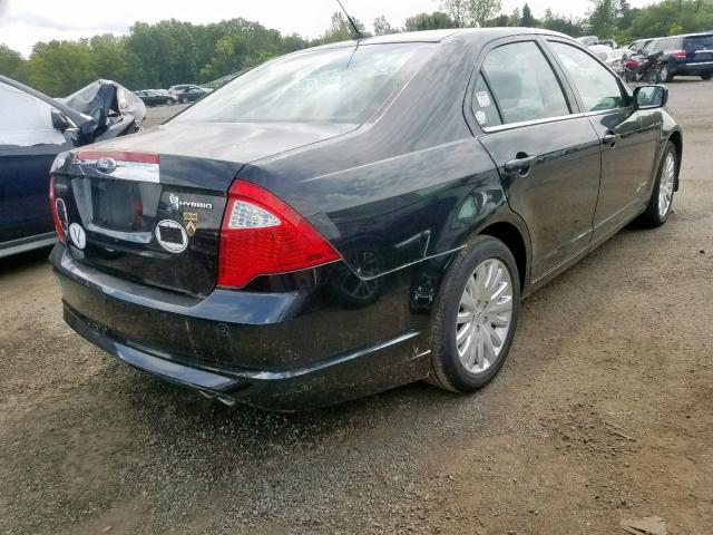 3FADP0L35CR202460 - 2012 FORD FUSION HYB BLACK photo 4