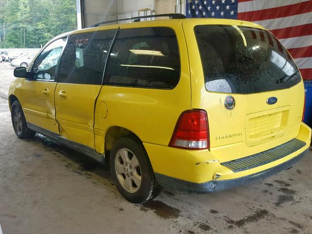 2FMZA57675BA45045 - 2005 FORD FREESTAR S YELLOW photo 3