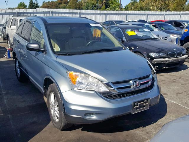 JHLRE3H55BC005175 - 2011 HONDA CR-V EX GREEN photo 1